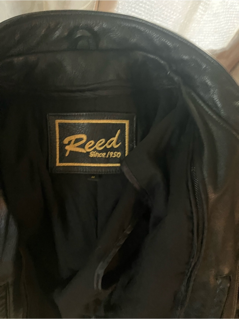 Reed Cafe Racer Style Leather Riding Jacket - Picture 3 of 5